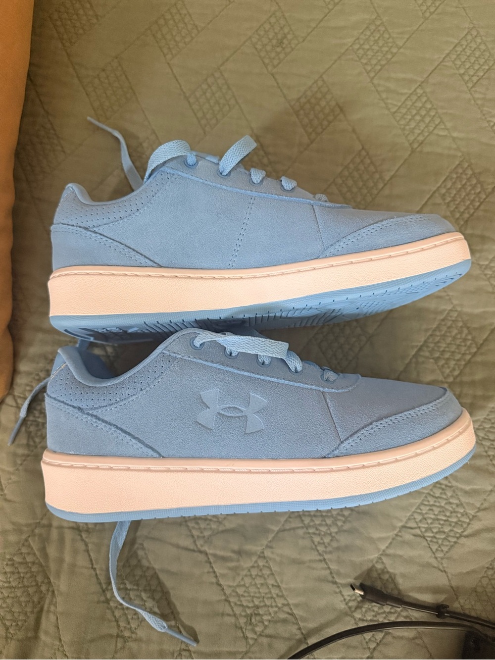 Under Armour Powder Blue Casual Platform Sneakers